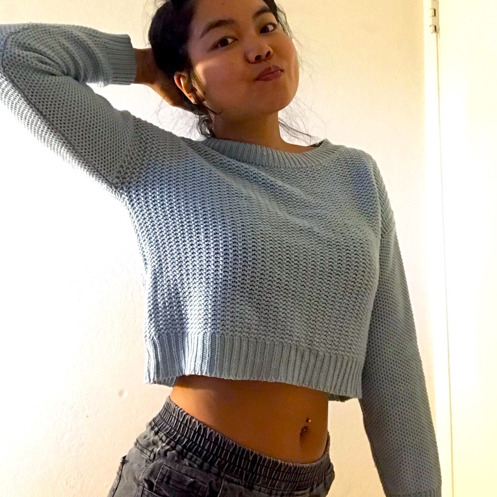 Baby blue sweater